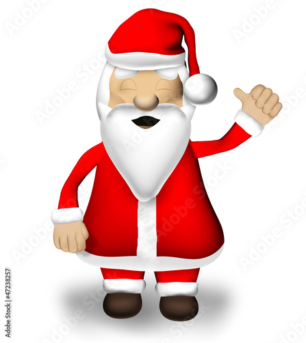 Santa Claus happy