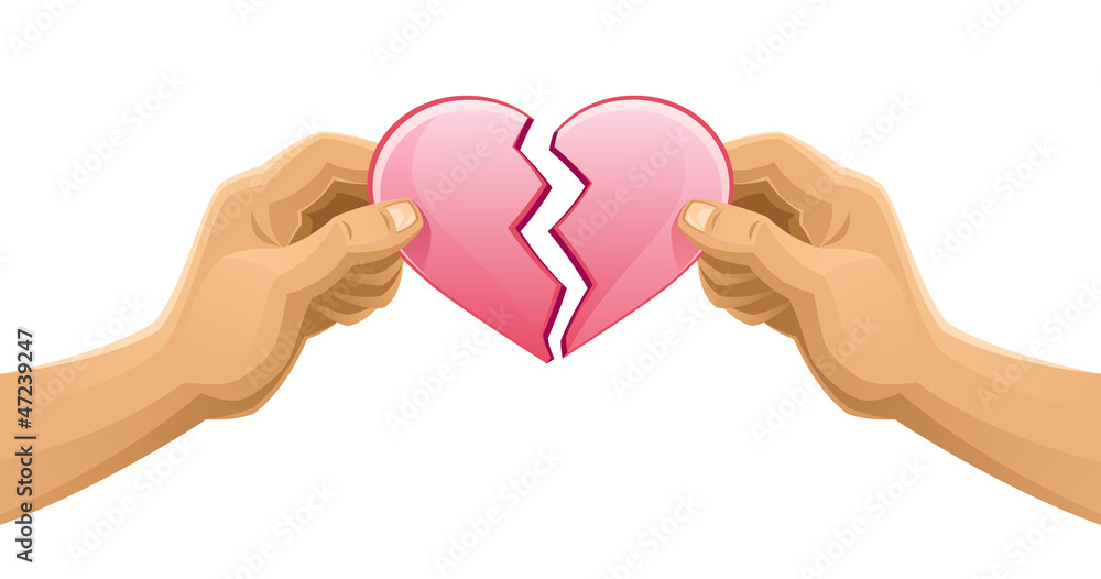 Obraz premium Broken heart