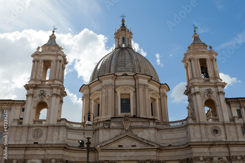 Sant'Agnese in Agone at Piazza Navona in Rome, Italy