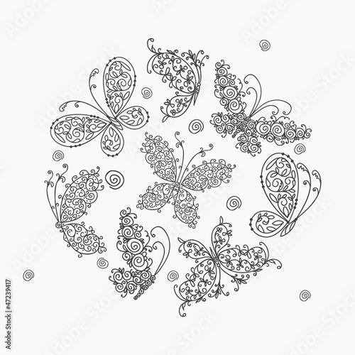 Butterfly pattern for your design