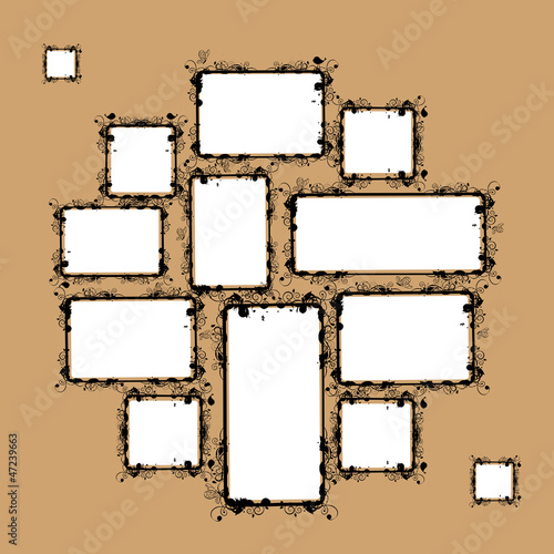 Wallpaper Mural Collage of frames for your design Torontodigital.ca