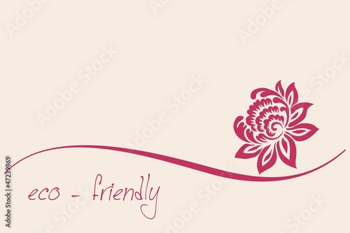 Fototapeta Naklejka Na Ścianę i Meble -  water lily , Buddha, Eco friendly business logo design