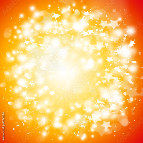 Beautiful stars bokeh background with copyspace