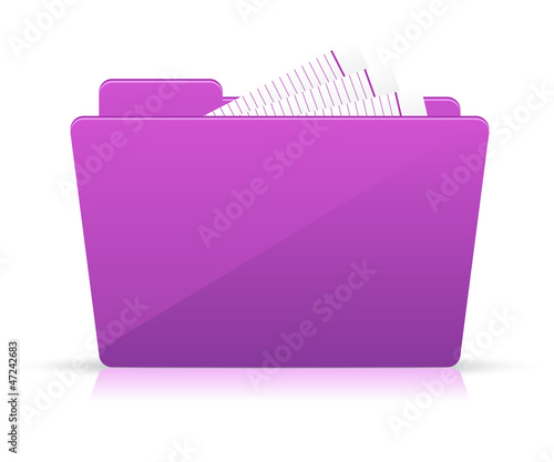 Purple file folder icon