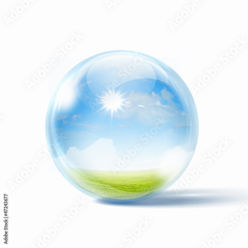 Wallpaper Mural white cloud in the blue sky Torontodigital.ca