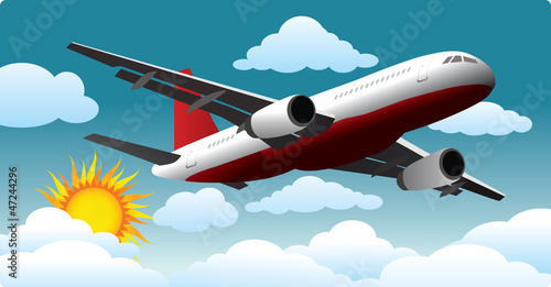 Airplane in The Sky