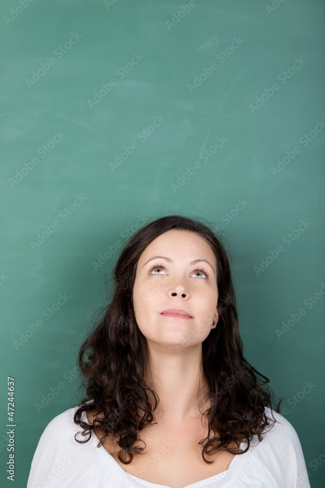nachdenkliche lehrerin nachdenkliche lehrerin