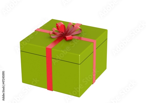 Green gift box © tang90246