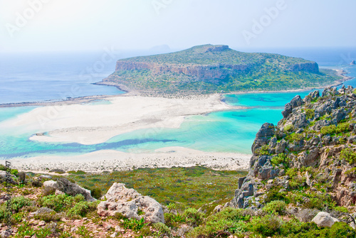 Landscape of Balos Lagoon, Crete