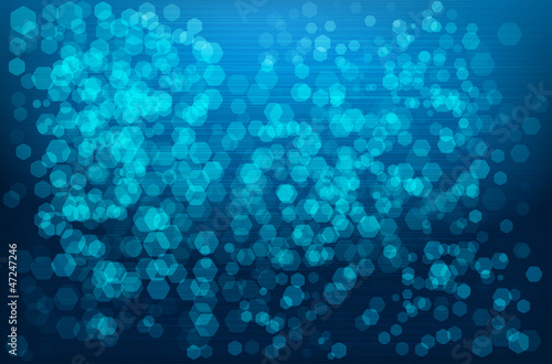 Abstract blue shiny background - vector file