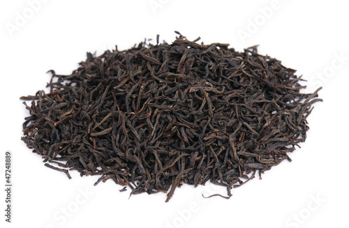 black tea isolated over white