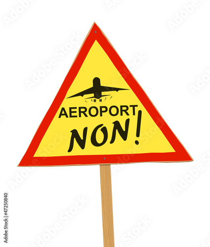 Panneau - Aeroport non