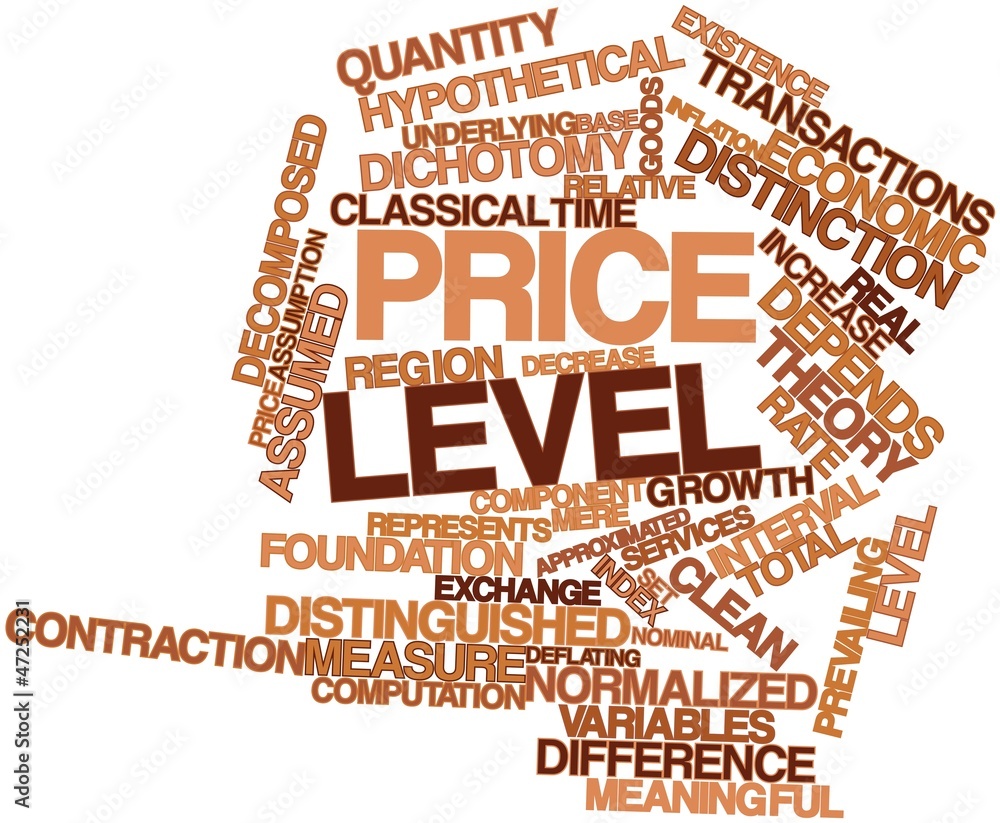 Obraz premium Word cloud for Price level