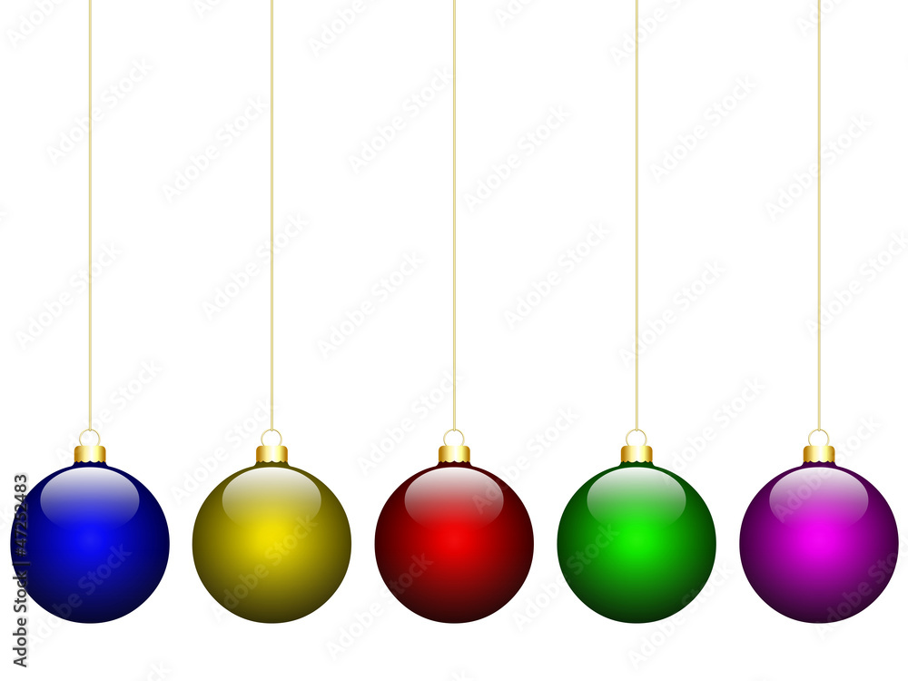 Boules de Noël lumineuses de différentes couleurs Boules de Noël lumineuses de différentes couleurs