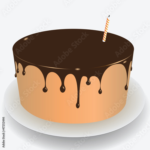 Cake chocolate icing