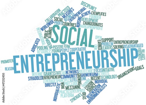 Фотография Word cloud for Social entrepreneurship