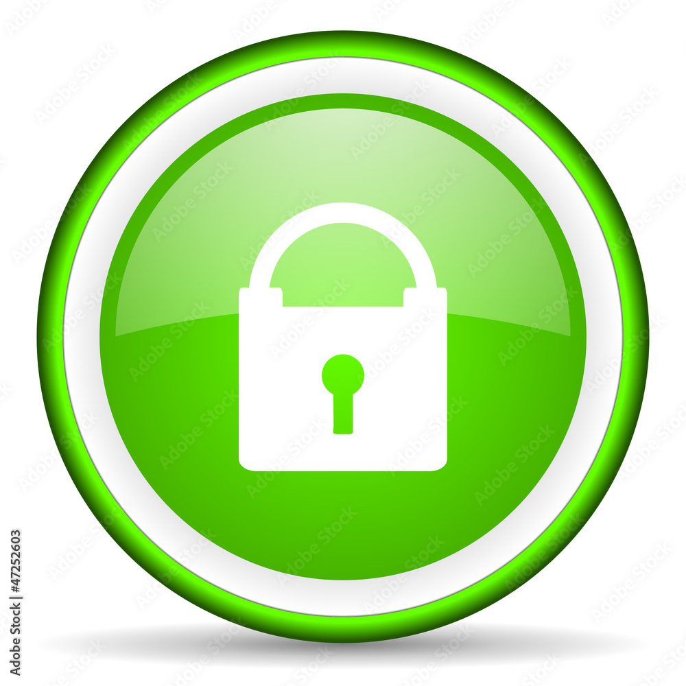 protect green glossy icon on white background protect green glossy icon on white background