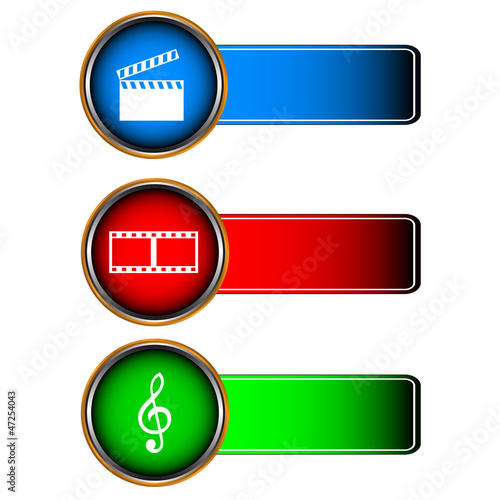 Three media of an icon