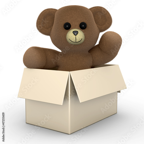 Teddy Bär aus der Schachtel © Spectral-Design
