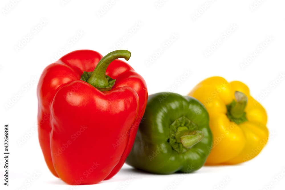 Roter, gelber und grüner Paprika III Roter, gelber und grüner Paprika III