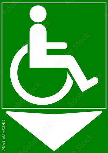 CARTELLO INDICATORE SERVIZI DIVERSAMENTE ABILI