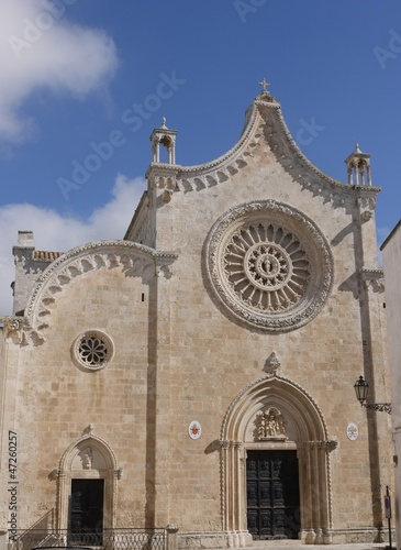 The cathedral of Ostuni in Apulia in the south of Italy
