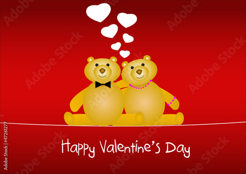 Orsacchiotti San Valentino vector