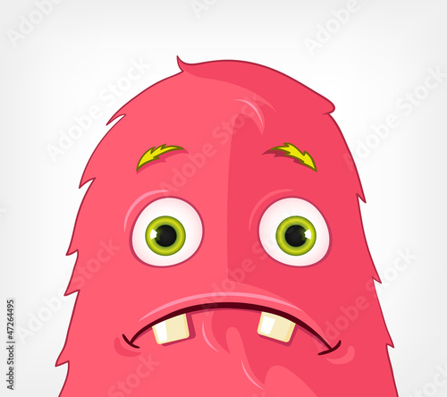 Funny Monster. Engry.
