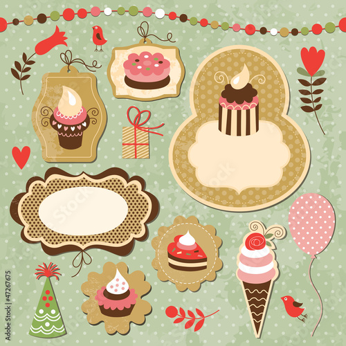 Set of Holiday elements
