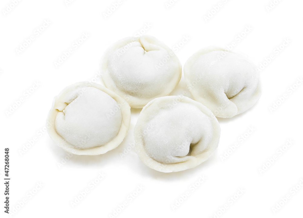 Traditional Russian dishes. Siberian pelmeni Traditional Russian dishes. Siberian pelmeni