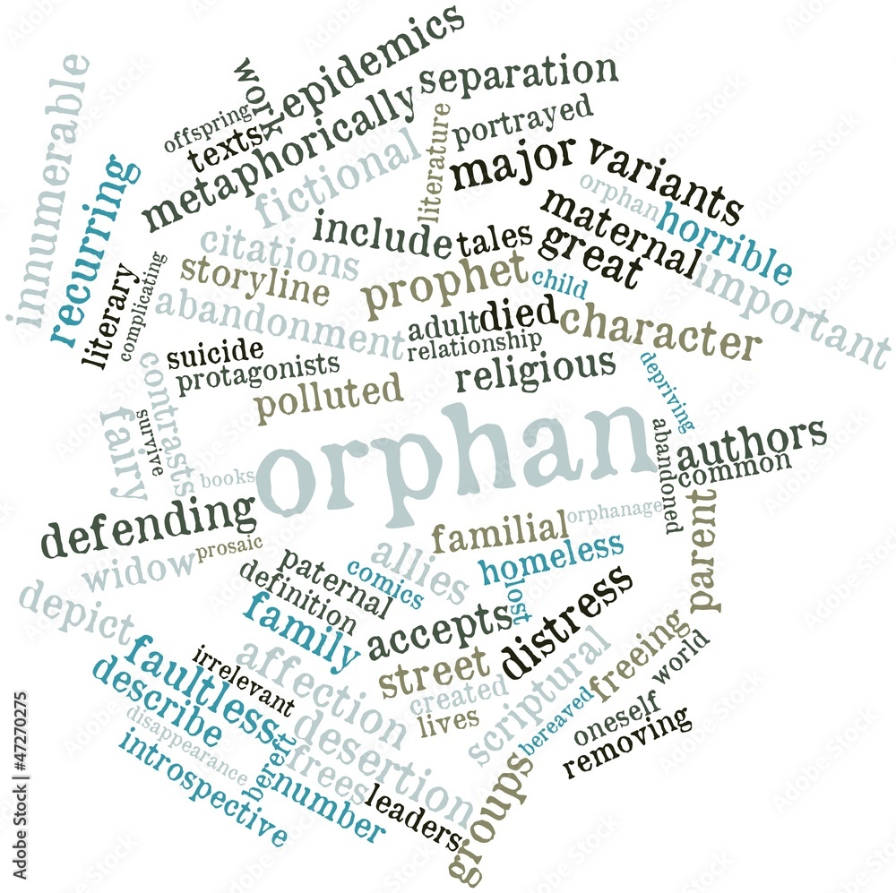 Fototapeta premium Word cloud for Orphan
