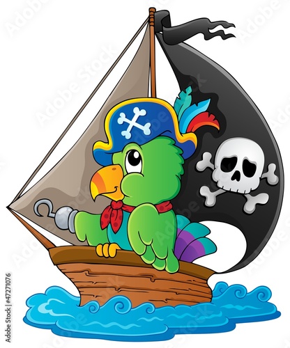 Image with pirate parrot theme 1