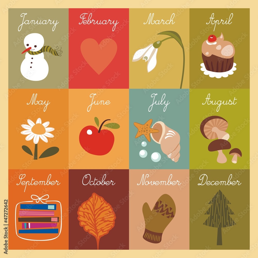 Children's Illustrated Calendar