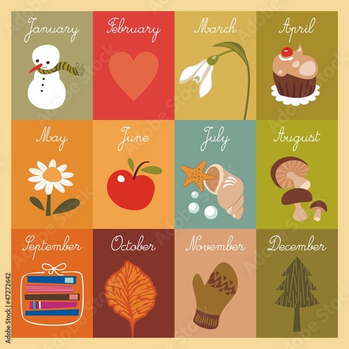 Children's Illustrated Calendar