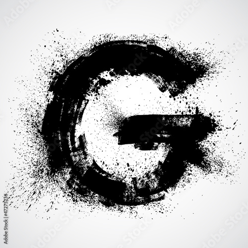 Grunge letter - alphabet symbol design