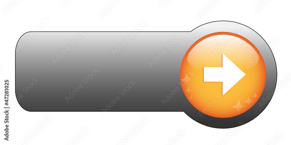 BLANK web button (square orange icon symbol arrow)