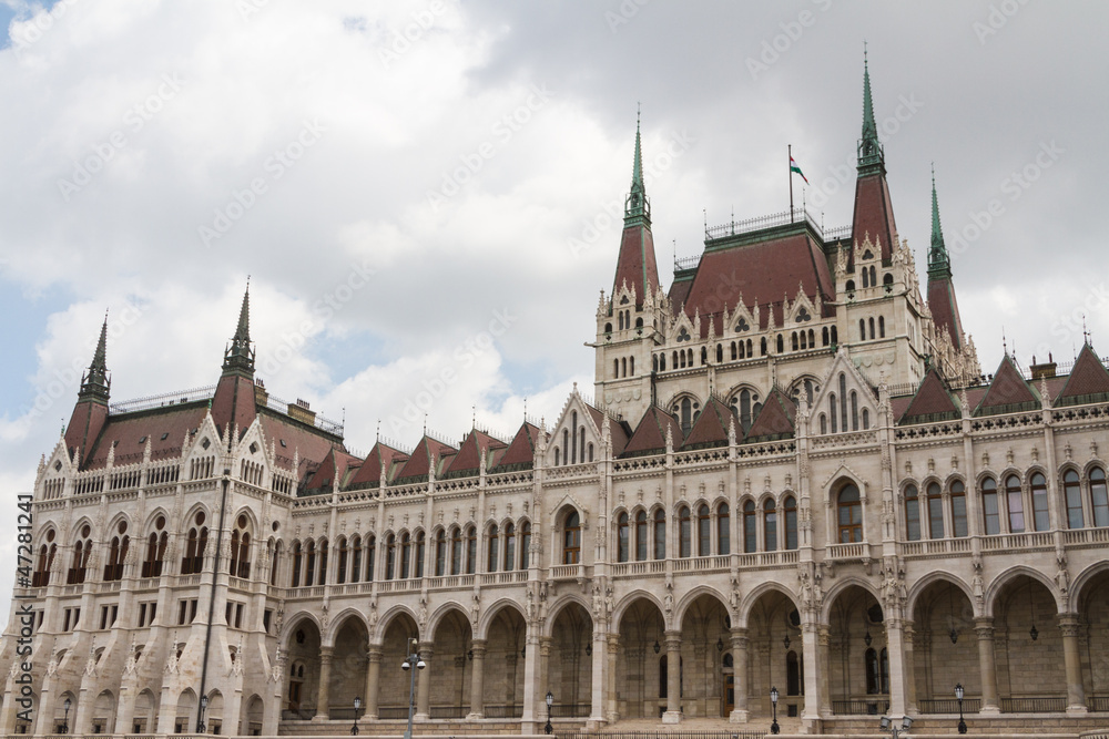 Budapest, the building of the Parliament (Hungary)