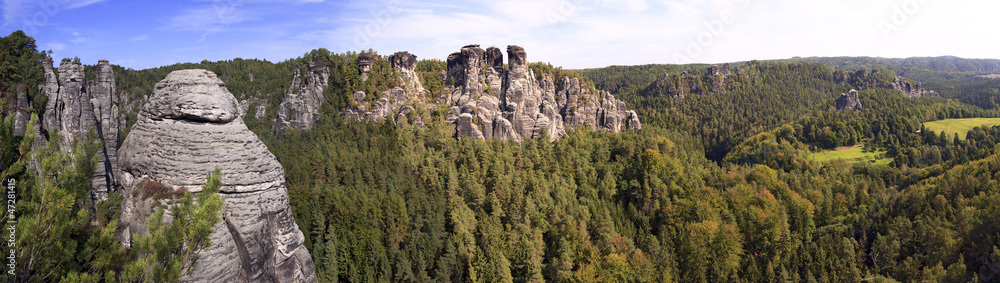 Elbsandsteingebirge Panorama