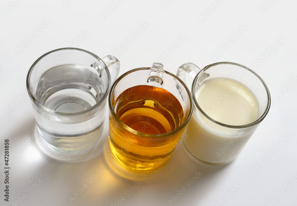 three glasses of healthy drinks three glasses of healthy drinks