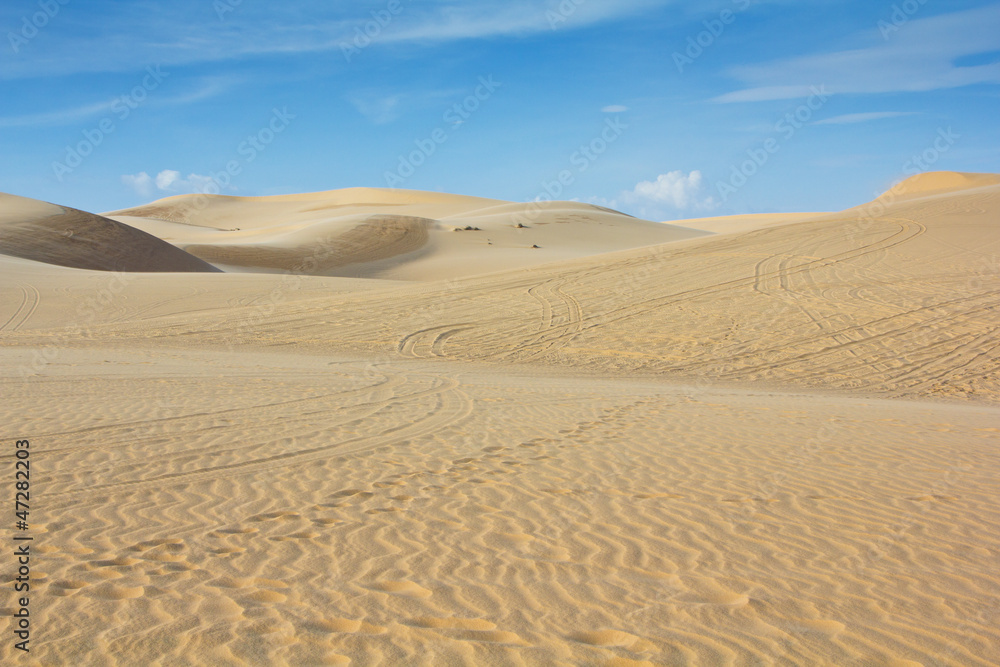 White sand dune in Mui Ne