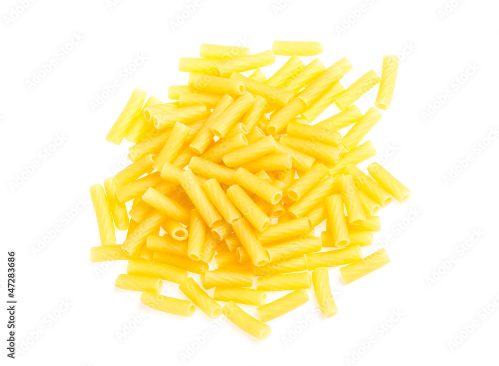 macro closeup of penne pasta background texture