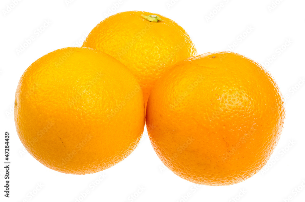 Ripe orange isolated on white background Ripe orange isolated on white background