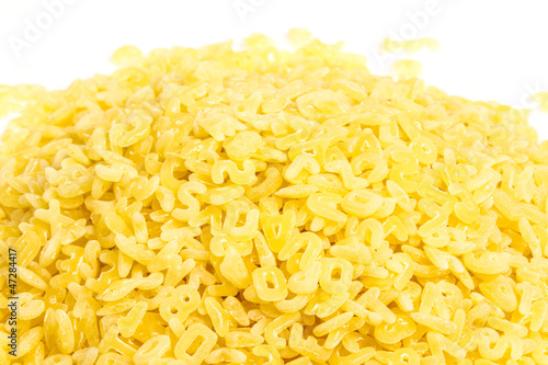 the alphabet pasta