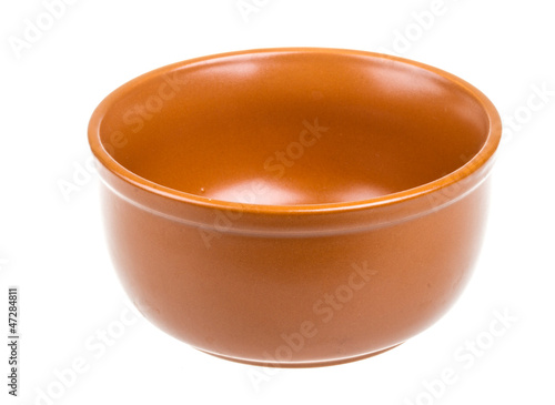 empty bowl isolated on white