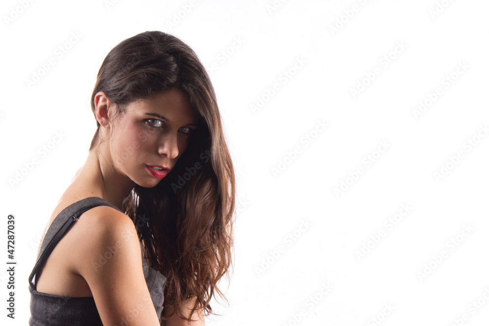 Pretty young woman with beautiful hair Pretty young woman with beautiful hair