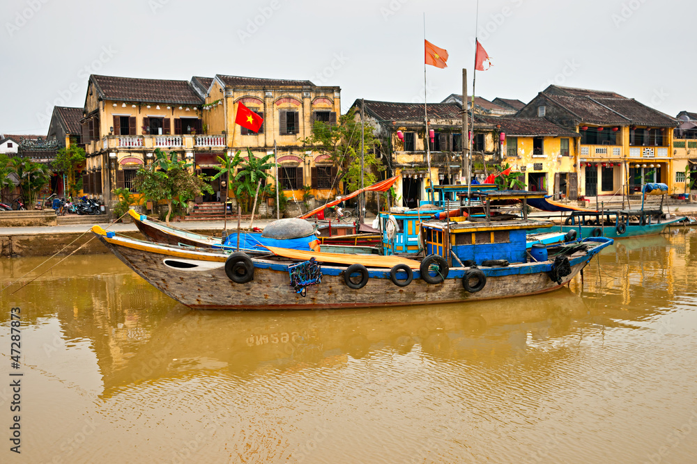View on the old town of Hoi An. Vietnam