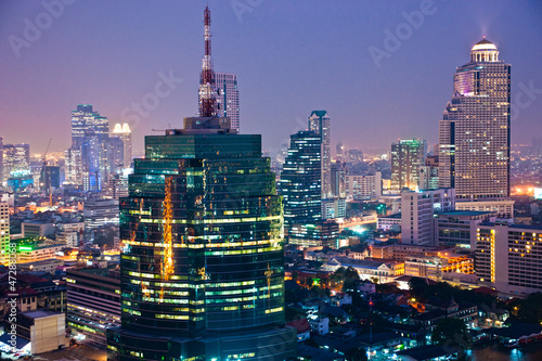 Bangkok Skyline  Thailand..