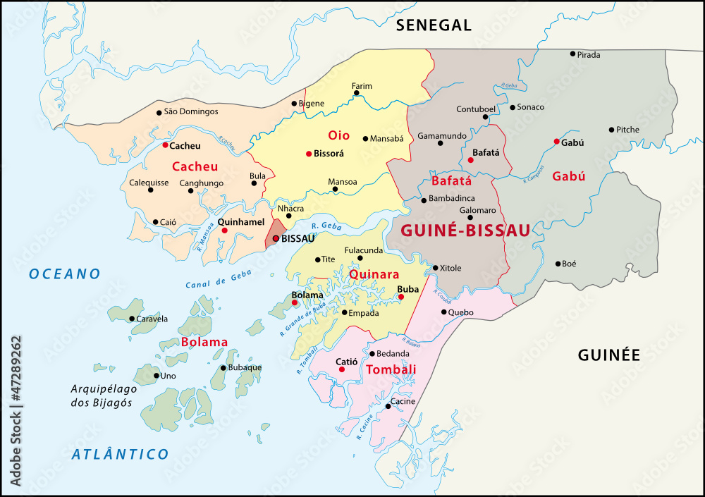 Guinea-Bissau Karte