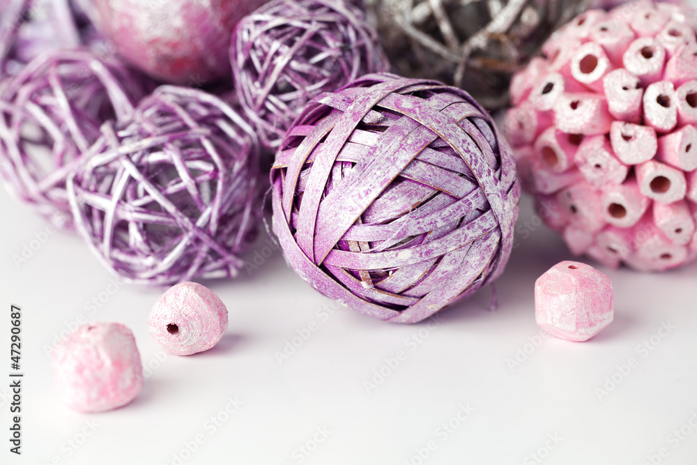 Fototapeta premium Purple and pink objects