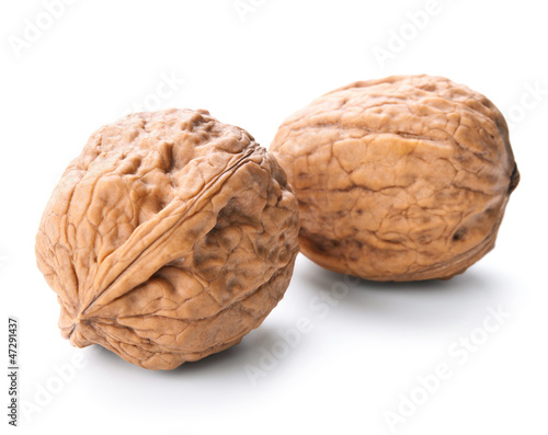 walnuts isolated on white